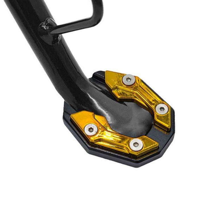 JCBD-002 CNC Aluminum Alloy Motorcycle Side Support Anti-slip Pad(Gold)