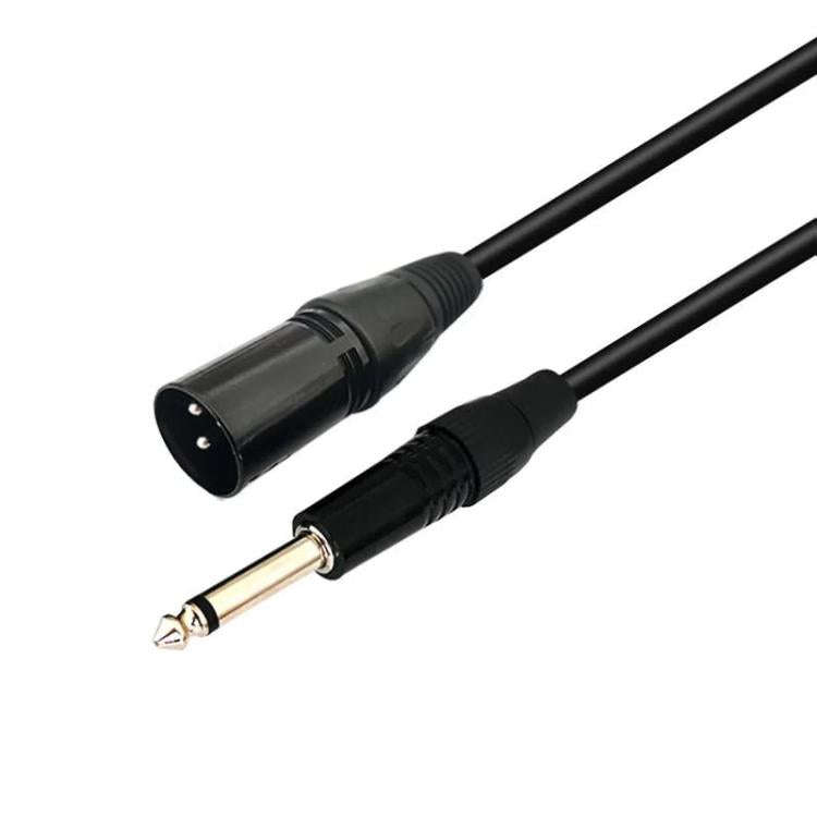 VEGGIEG 3Pin XLR Speaker Loudspeaker Cable Mixer Audio Microphone Cable, Length: 8m(6.5mm To XLR ...