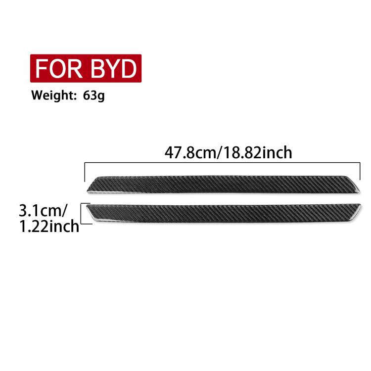 For 2022-2025 BYD Seal 2pcs /Set Door Sill Decoration Stickers(Black)