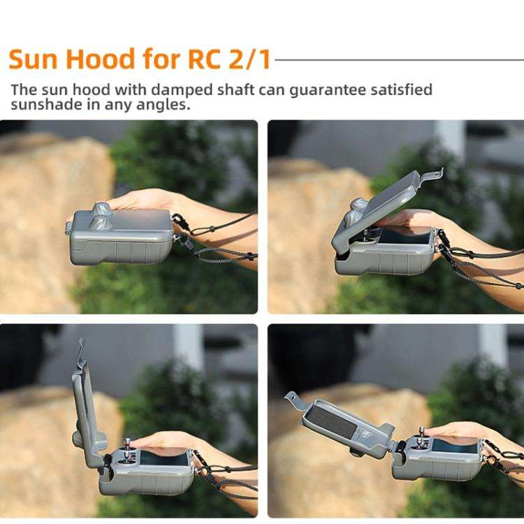 For DJI RC 2 / 1 Sunnylife ZN985 Remote Control 2 In 1 Visor Storage Case