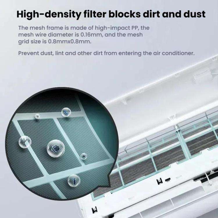 32.5x32cm Filter Mesh For Midea Air Conditioner Replacement 1/1.5/2 HP Wall-Mounted Indoor Units