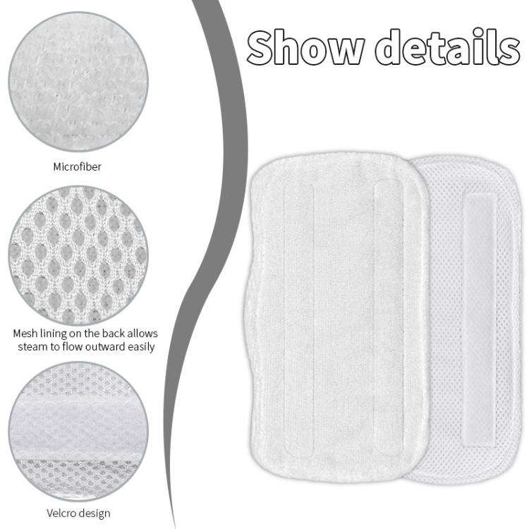 3pcs /Pack Microfiber Pads For Shark S3101 Steam Mop Replacement Mop Head Covers(White)