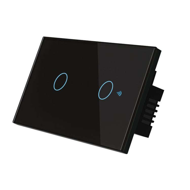 Model 120 US Gauge Graffiti Smart WIFI Single Fire Switch, Spec: 2-Gang Black