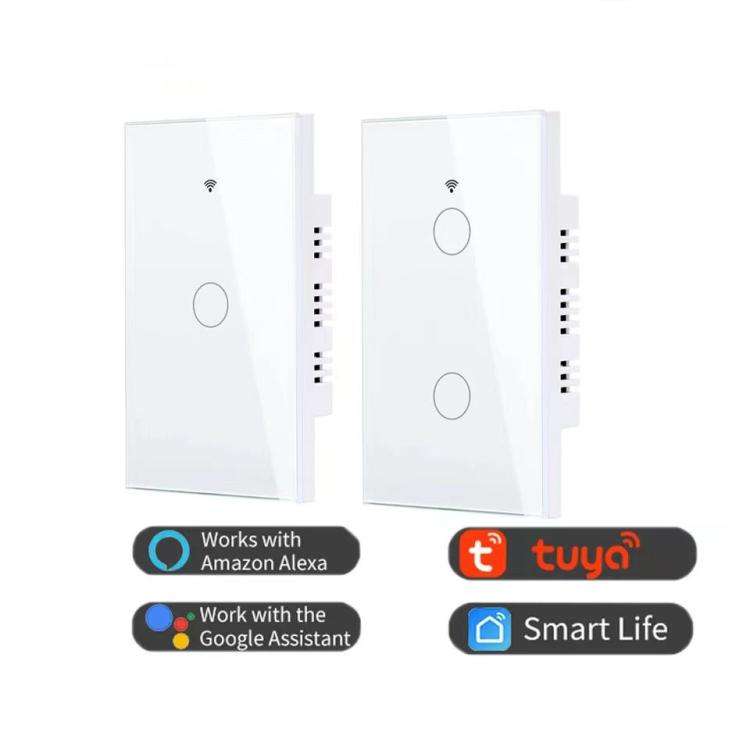 Model 120 US Gauge Graffiti Smart WIFI Single Fire Switch, Spec: 2-Gang White