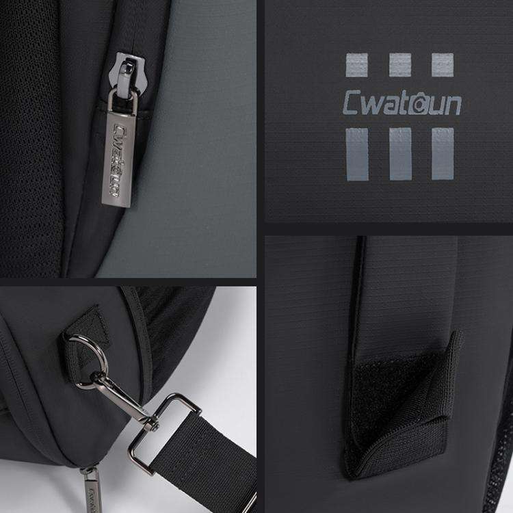 Cwatcun D1 Small Lightweight Portable Leather Film Material Camera Crossbody Bag