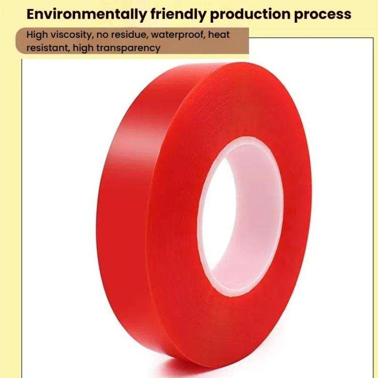 5rolls 0.2mm Thick Acrylic Polyester PET Double Sided Adhesive Tape, 10m/roll, Width: 5mm