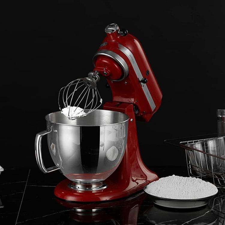 Stainless Steel Mixing Bowl For KitchenAid 4.5QT & 5QT Stand Mixers(Silver)