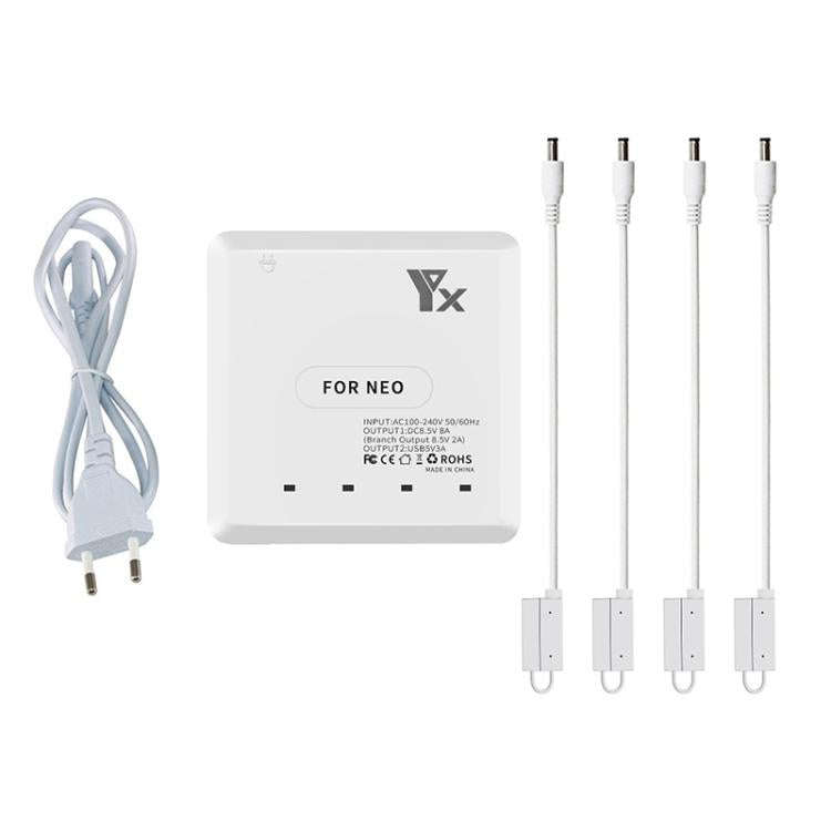 For DJI Neo Drone YX 4-port Battery Charger Charging Hub EU Plug