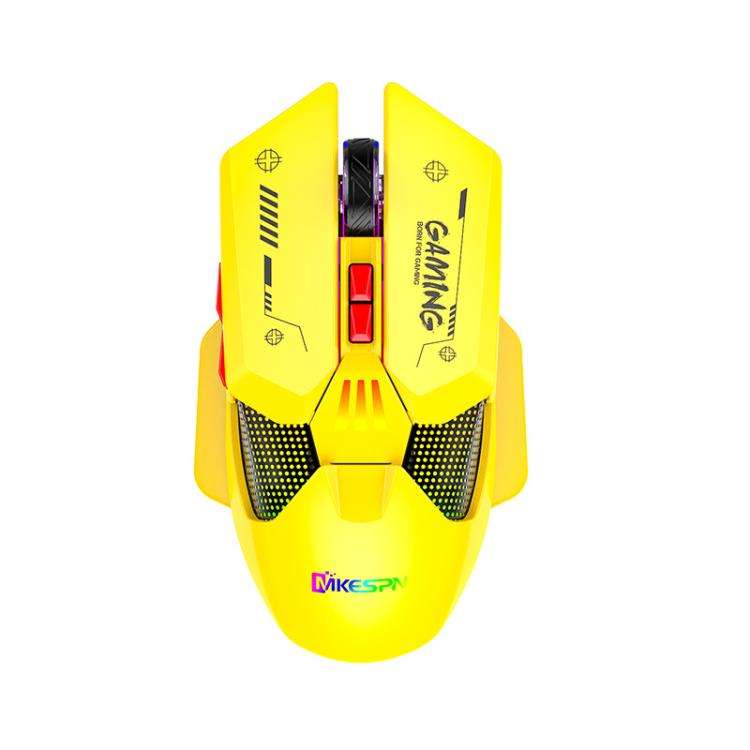 MKESPN Wired + 2.4G Dual Mode Gaming Mouse 10000 DPI Type-C Fast Charging RGB Light, Programmable...