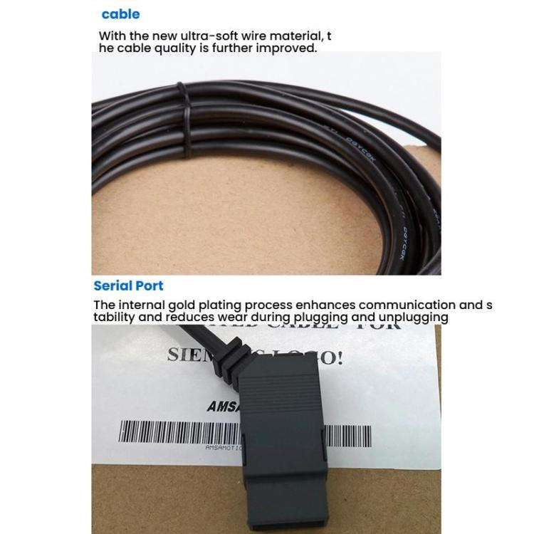 AMSAMOTION For Siemens LOGO PLC Programming Cable, Spec: USB-Cable Driver-free