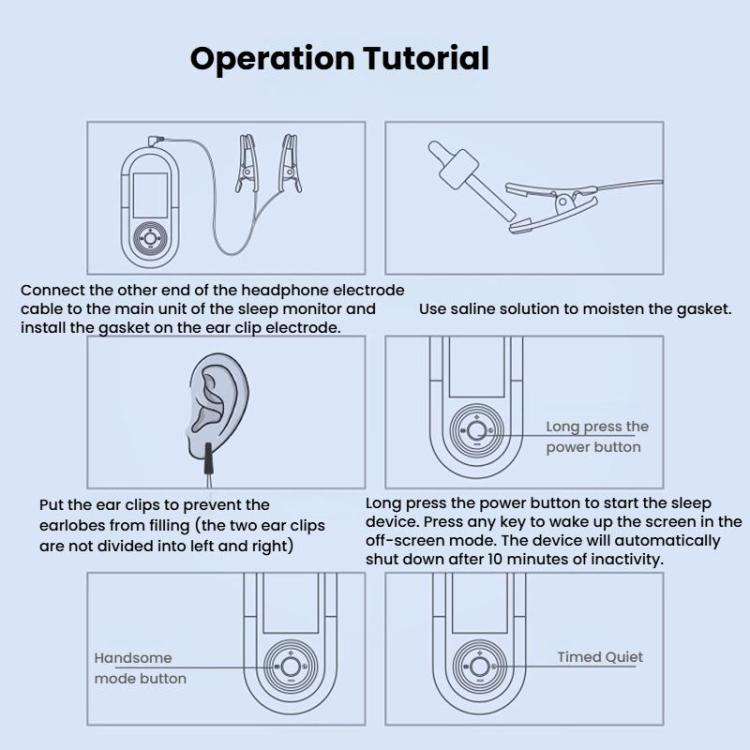 M008 Ear Clip Sleep Aid Device Smart Microcurrent Pulse Pressure Relief Sleep Device