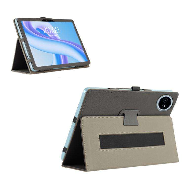 For DOOGEE A9/A9 Pro 10.1 Inch Tablet Leather Case Shockproof Cover With Kickstand(Black)