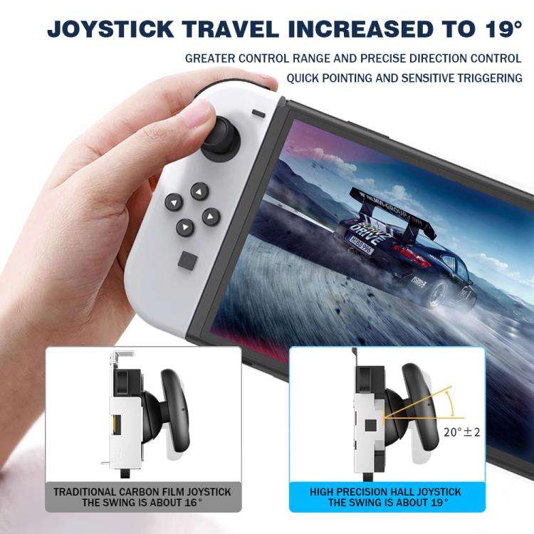 Hall Effect Joystick for Nintendo Switch/OLED/Lite Joy-Con Electromagnetic Analog Stick with No D...