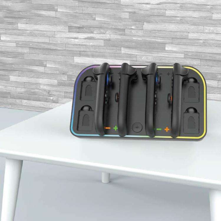 For Nintendo Switch 2 JoyCon Wall-Mounted Charging Dock with RGB Lighting