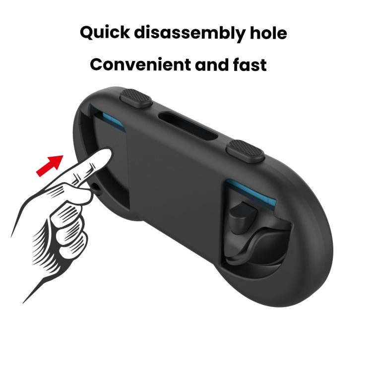 For Nintendo Switch 2 Joy-Con 1pair Comfort Grip with Adjustable Wrist Band(Blue Red)