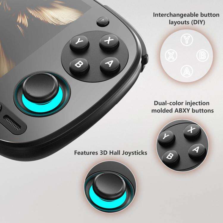 Retroid Pocket RP5 5.5 Inch OLED Touch Screen Handheld Game Console, Size: With 512G TF Card(Black)
