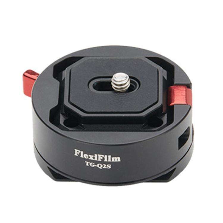 FlexiFilm TG-Q2S Aluminum Alloy Arca Quick Release Plate Gimbal Slide Rail Quick Release Parts(Red)