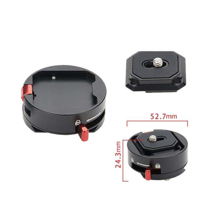 FlexiFilm TG-Q2S Aluminum Alloy Arca Quick Release Plate Gimbal Slide Rail Quick Release Parts(Si...