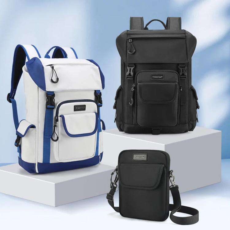 Tigernu School Backpack 14-Inch Laptop Bag With Flip-Top For Travel, Work & Daily Use Black Regular