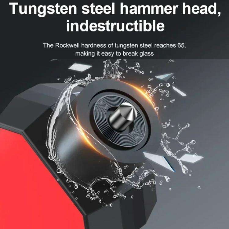 Car Safety Hammer Emergency Window Breaker(Black)