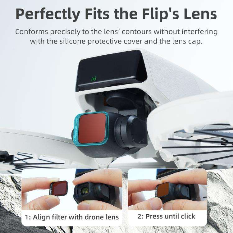For DJI Flip aMagisn Filter Lens Accessories, Spec: ND8+ND16+ND32+ND64