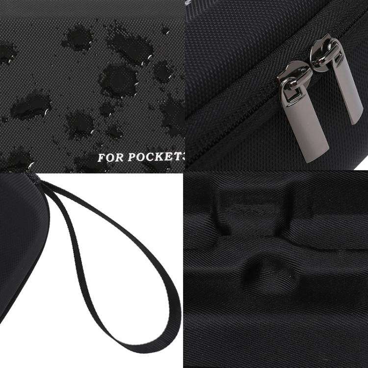 For DJI Pocket 3 Standard/Long-Battery Version BKANO Hard Case Slim Handheld Storage Bag(Black)