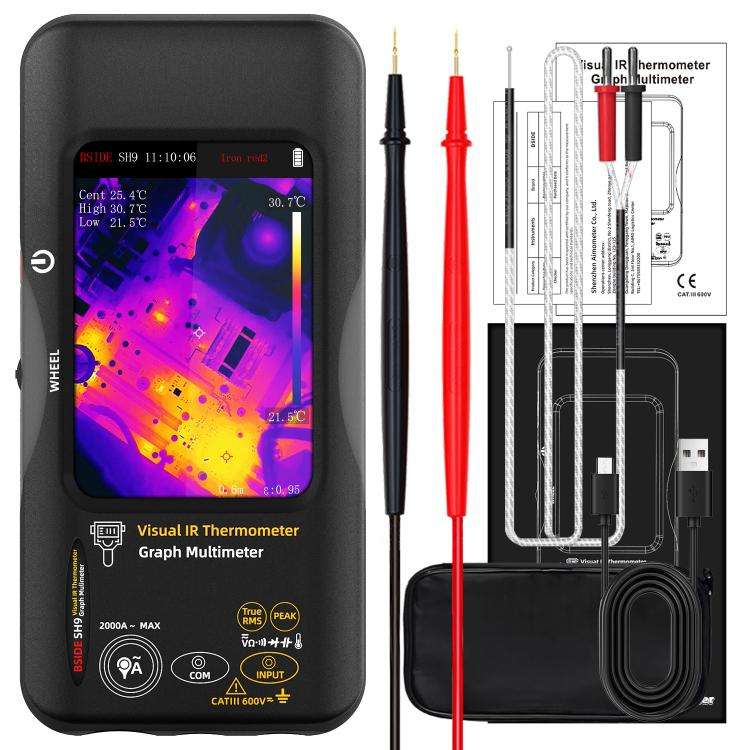 Standard BSIDE SH9 Infrared Thermal Imaging Multimeter Touchscreen High-Definition Thermal Imagin...