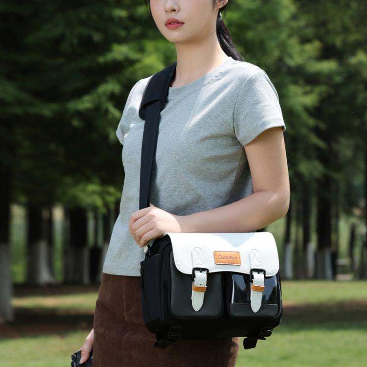 Cwatcun D219 Large Single Shoulder Camera Bag Multifunctional Photography Bag