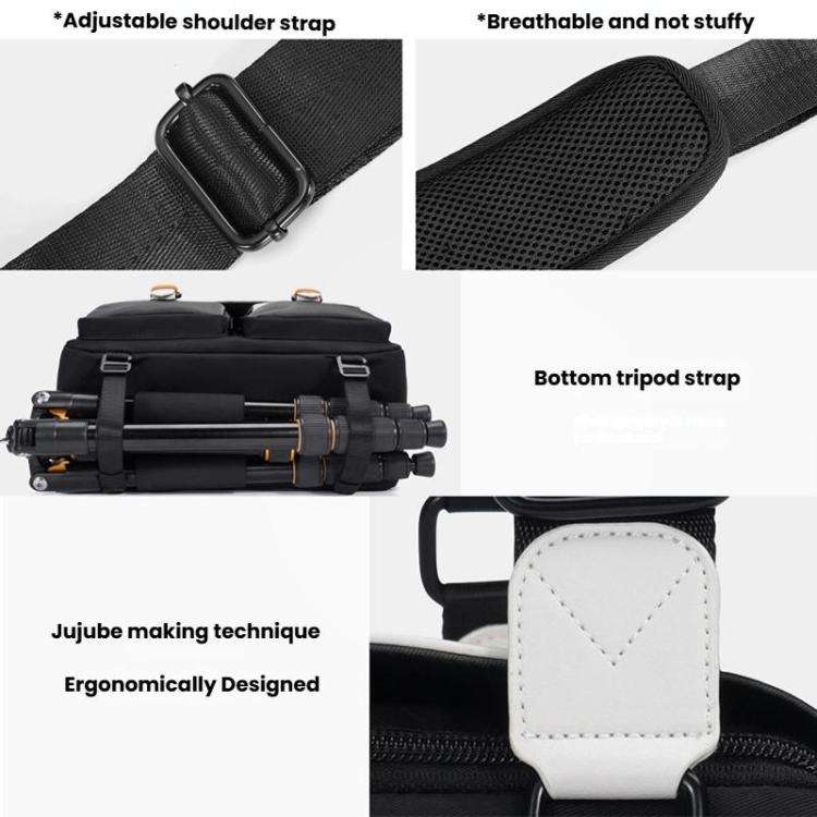 Cwatcun D219 Small Single Shoulder Camera Bag Multifunctional Photography Bag