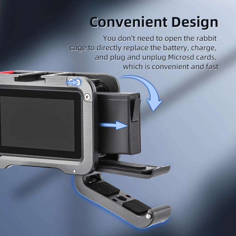 For DJI Action 5 Pro/Action 4/Action 3 Flymile Aluminum Alloy Camera Cage Protective Metal Frame(...