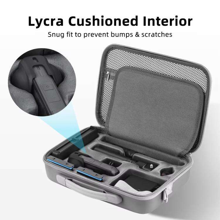 For Insta360 X5 Flymile All-in-One Storage Shoulder Bag Durable PU + Lycra Material Carrying Case...