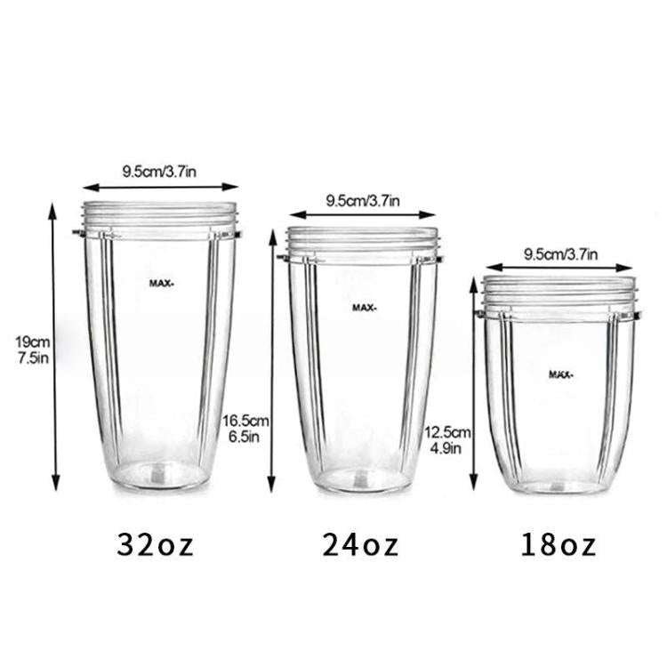 For Nutribullet 900w 600w Blender Blending Bottle Replacement Cups 18oz