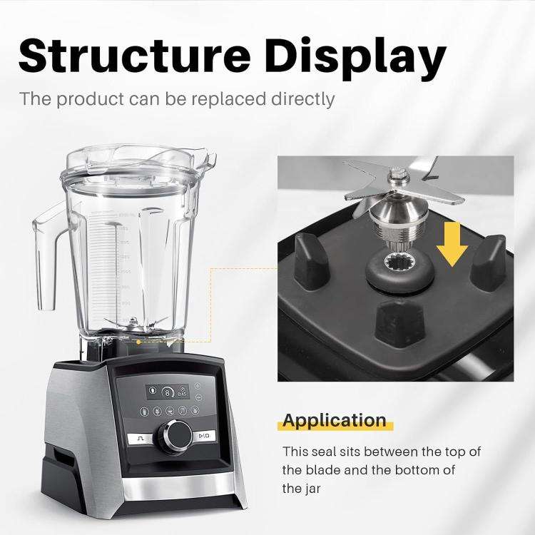 For Vitamix 5200 5006 5012 5057 Drive Socket Mushroom Head Blender Parts(Black)