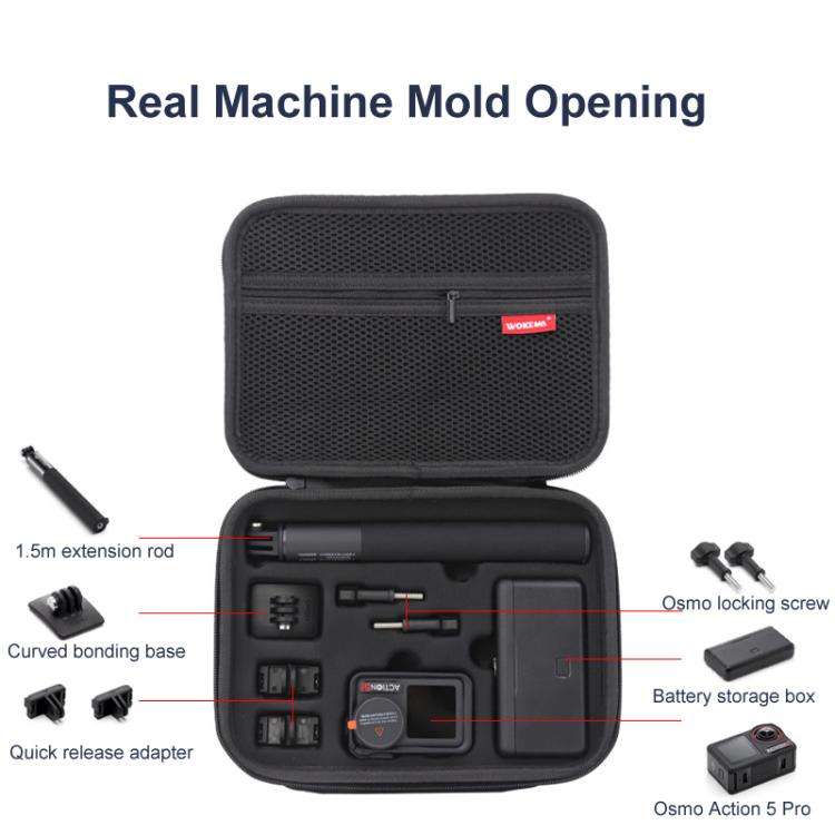 Carrying Case For DJI Action 5 Pro /Action 4 / Action 3 All-in-One Kit Durable Shoulder & Hand Ca...