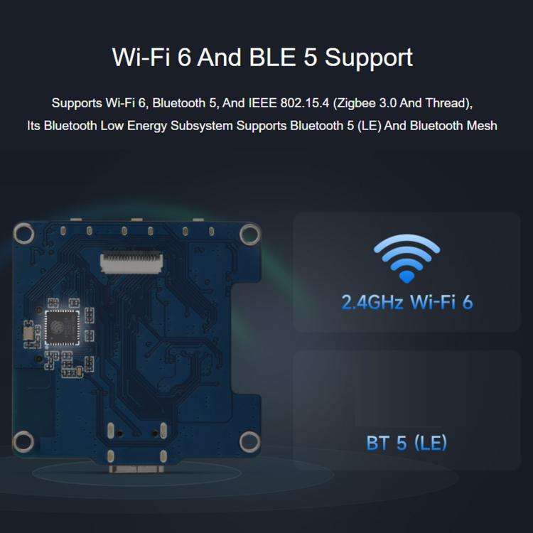 Waveshare ESP32-C6 1.54-Inch LCD Development Board 240×240 Resolution Supports Dual Microphones,...