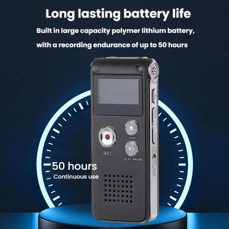 High-Definition Noise Reduction Control Ultra-Long Standby Conference Recorder, Size: 128GB(Black)