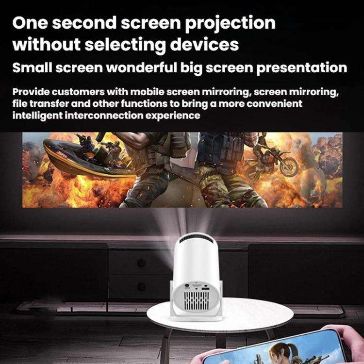 HY200 Home 1080P Projector Mini HD Smart WiFi Projector EU Plug