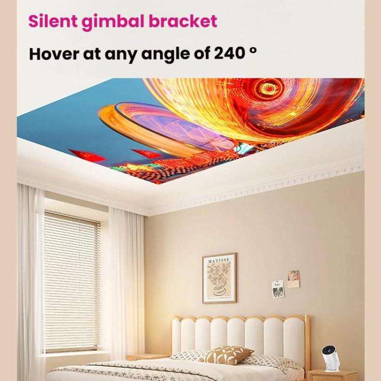 HY200 Home 1080P Projector Mini HD Smart WiFi Projector EU Plug