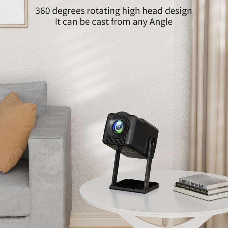 K300 Home 1080P Wireless Projector Mini 4K HD Smart Projector AU Plug(Black)
