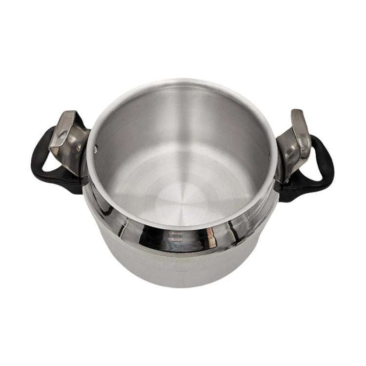 18cm/3L Aluminum Alloy Pressure Cooker with Secure Locking Lid, Explosion-Proof Design for Gas St...