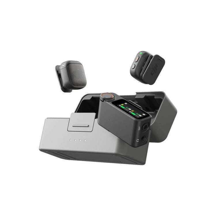 Original 2 TX + 1 RX + Charging Case + Camera Adapter For DJI Mic 3
