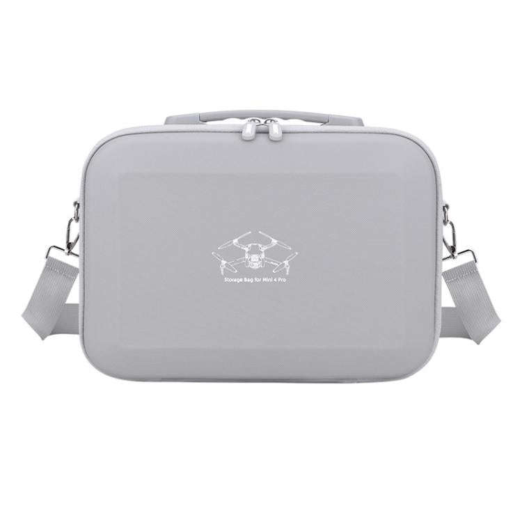 For DJI MINI 4 PRO BRDRC Remote Control Accessories Storage Handbag(Gray)