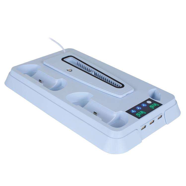For PS5 Pro / PS5 Slim / PS5 Multifunctional Cooling Base With Dual Handle Charging Dock, Style: ...