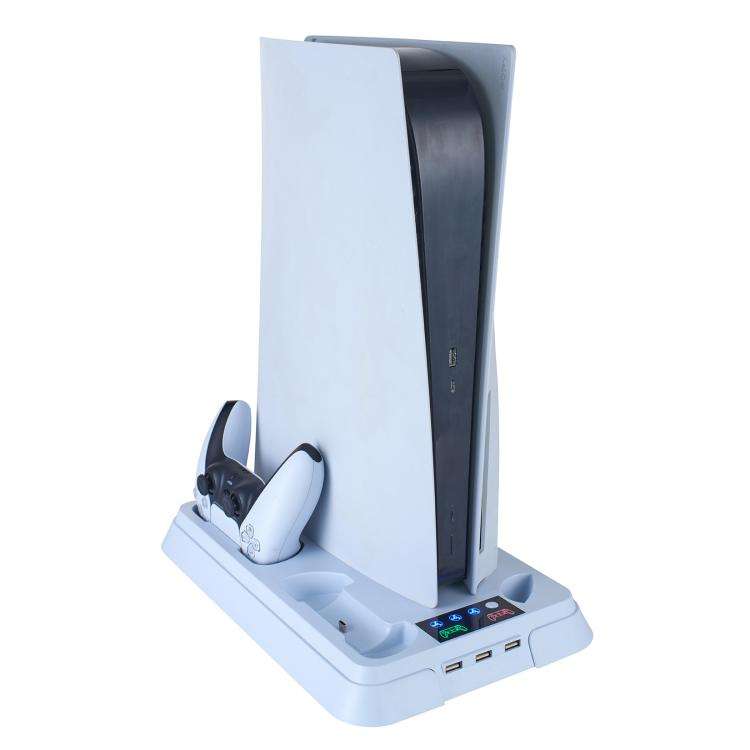 For PS5 Pro / PS5 Slim / PS5 Multifunctional Cooling Base With Dual Handle Charging Dock, Style: ...