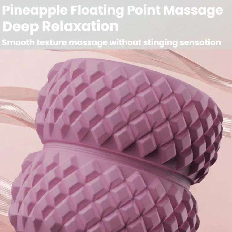 26 Rounds Dual Row Circular Leg Slimming Clamp Arm Massager(Pink)