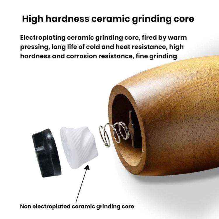 Single 7 Inch Manual Acacia Wood Ceramic Core Grinder Multi Purpose Grinder
