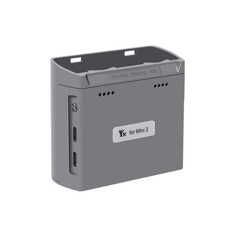 For DJI Mini 2 SE/Mini 2/Mini 4K YX Charger 2-way Battery Charging Hub(Gray)