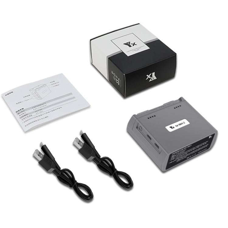 For DJI Mini 2 SE/Mini 2/Mini 4K YX Charger 2-way Battery Charging Hub(Gray)