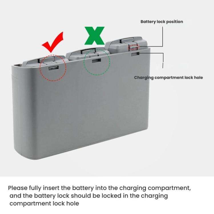 For DJI Mini 2 SE/Mini 2/Mini 4K YX 3-way Battery Charging Hub With Color Screen(Gray)