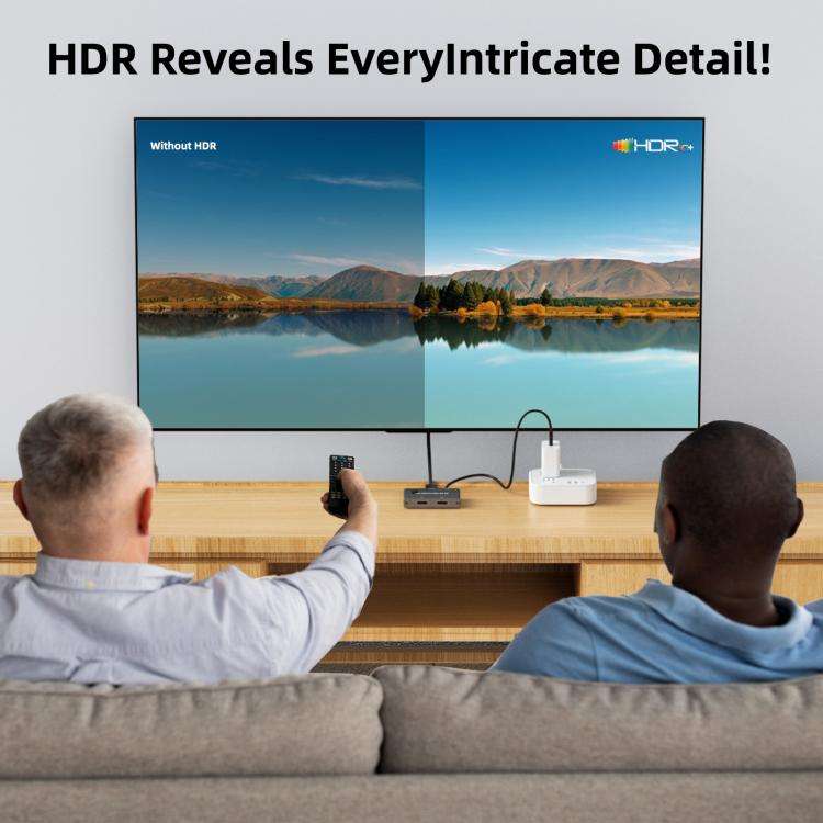 DP301 3 In 1 Out DisplayPort Switch 8K 30Hz HD Splitter For Computer Screen